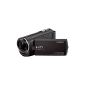 Sony HDR-HD Flash Camcorder CX220EB (1920 x 1080 (50p), 29.8 mm wide-angle lens, 27x opt. Zoom, Exmor R CMOS Sensor) (Electronics)