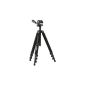 Cullmann NANOMAX 220 Tripod with 3-way head (3 drawers, capacity 2.5kg 113cm height, 41cm packing size) (Electronics)