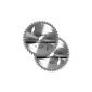 Silverline 991704 Set of 2 circular saw blades tungsten carbide 250 x 30 Rings 25-20 and 16 mm (Tools & Accessories)