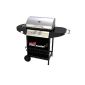 BBQ gas grill 2 + 1 black / silver DE / AT / CH incl. Grill temperature display (garden products)
