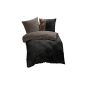 Eterea Premium cotton reversible bed linen Straight Elegant Paisley Black Brown Sheet, 200x200 cm