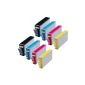8x with CHIP - Ti-Sa Refill Cartridges for HP 920 XL (XXL - filling) for HP Officejet 6500 and more / see Description.  BK 2x, 2x CY, MA 2x, 2x YE.  CD974AE replaced CD973AE, CD975AE, CD972AE.  (Office Supplies & Stationery)