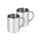 Thermometers, Stainless steel, double-walled insulated cups, 2er - Set (Misc.)