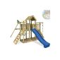 Game Tower Little Robin climbing tower wickey with swings and slide BLUE (Toys)