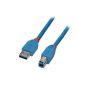 31917 Lindy USB 3.0 Cable Blue 2m (Personal Computers)