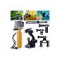 9 in 1 kit Kit bundles accessories handlebar bracket + suction cup + Swimming Equipment + handle strap + 2x + 3x joint screws for GoPro Hero 1 2 3 3+ camera OS58 (Electronics)