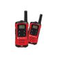 Pair of walkie talkies Motorola Motorola T40 range in open fields 4km Red (Sports)