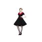 Hell Bunny dress LOVE DAY DRESS 4220 black-red (Textiles)