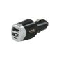 AmazonBasics Dual USB Car Charger for Apple and Android devices, 4.0 A (Wireless Phone Accessory)