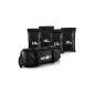 Klarfit Force Bag Power Bag Sandbag Training Set 18kg weights with sand and handles (4x sandbag both 4.5 kg 1x Power Bag, outdoor suitable) black (Misc.)