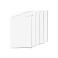 5x flipchart blocks, white Blanco, each block 20 sheets of 69x99 cm, 6 hole punching, perforated paper for flipchart (Office supplies & stationery)