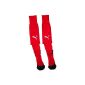 PUMA piece Football Socks, Puma Red / White, 4, ...
