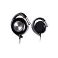 Philips SHS4700 / 10 Ear clip headphones (104 dB, 1.2m) Black / Silver (Electronics)