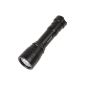 SecurityIng® Waterproof 550Lm XM-L2 U2-1A LED IP68 Waterproof Diving Flashlight 250M Lighting Distance 150M underwater distance with magnetic switch (without battery) (Misc.)