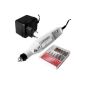 Nail Drill Set Nail Manicure Pedicure incl. 6 bits and 5 abrasive sleeves electric nail file (Misc.)