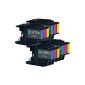 4 Compatible C / M / Y Brother LC1240 / LC1220 Color printer ink cartridge assembly (12 inks) - Cyan / Magenta / Yellow for Brother DCP-J525W, DCP-J725DW, DCP-J925DW, MFC-J430W, MFC-J625DW, MFC-J6510DW, MFC-J6710D, MFC-J6710DW, MFC-J6910DW, MFC-J825DW (Electronics)