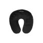 daydream travel neck pillow with micro beads, black (Personal Care)