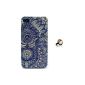 PowerQ Plastic Colorful Pattern Colorful Pattern Plastic Series for Apple iPhone 4S 4G 4 iPhone4 iPhone4S Apple4S envelope bag Pattern Print Printing Drawing pattern printing drawing mobile phone cover protect Skin Case Cover + 1 * Anti Dust Plug (6) (Electronics)