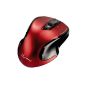 Hama Wireless Laser Mouse Mirano (800 / 1600dpi), without clicking sounds, red / black (Accessories)