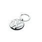 Volkswagen 000087908 keychains with VW logo in silver (Automotive)
