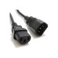 Extension cable extension Power IEC Male To Female UPS cord To C13 C14 1.8 m (Electronics)
