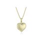 Fascination By Ellen K. Damenanhnger heart with chain 333 yellow gold 42-45cm 500 340 983 (jewelry)
