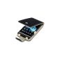 SONY XPERIA S TERRAPIN GENUINE LEATHER Case Cover in black, QUBITS Retailverpackung (Electronics)