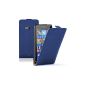 Membrane - Ultra Slim Pouch Case Blue Microsoft Lumia 535 - Flip Case Cover Case (Electronics)