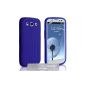 Samsung Galaxy S3 Silicone Case tire tread Case - Blue (Electronics)