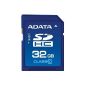 A-Data Secure Digital High Capacity (SDHC) 32GB Memory Card (Retail Packaging) (Personal Computers)