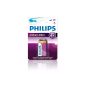Philips 6FR61LB1A Lithium 9V Battery