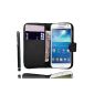 *** SAMSUNG GALAXY S3 I9300 Wallet Case *** Cover Leather Case + Stylus Capacitive Screen FREE !!  (Electronic appliances)