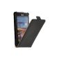 Faux Leather Sleeve Case for LG Optimus 4X HD P880 - black - Cover PhoneNatic ​​Cover + Protector (Electronics)