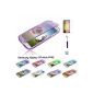 I Protective Direct - Funda para accessory kit Protective TPU Silicone Case for Samsung Galaxy S3 Mini i8190 Case Pouch Wallet Case Silicone Gel Transparent color film + 1 screen protector + 1 Mini Stylus Touch Pen (Purple) (Electronics )