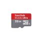 SanDisk SDSDQY-032G-U46A Ultra microSD memory card with adapter 32GB (Personal Computers)