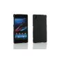 Me Out Kit FR TPU Gel Case for Sony Xperia Z1 - black frost printing (Wireless Phone Accessory)