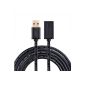 UGREEN USB 3.0 extension cable USB 3.0 A-Male to A-Female and gold-plated contacts up to 5000 Mbit / s (Electronics)