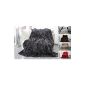 Fur blanket, anthracite, gray, high-quality blanket, ceiling, living blanket, mink blanket, plaid, Webpelzdecke, bedspread