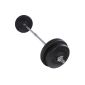 Dumbbell bar with non-slip grip surfaces incl. 4 weights 30kg (equipment)