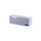 DBPOWER® BX-300 LED display Portable Multifunction Wireless Bluetooth Stereo Speaker for iPhone, iPad, Samsung Galaxy, Nokia, HTC, Blackberry, Google, LG, Nexus and other Bluetooth devices, support MP3 / WMA / WAV / APE / FLAC, 10 - 20 m Distance Bluetooth, FM Radio, with German manual, White (Electronics)