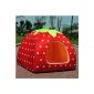 Hot New Super Soft Strawberry Cat Dog Dog Bed House Basket warm (color - red) (Others)