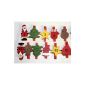 HAAC Advent garland wooden advent calendar with 24 brackets length 250 cm for Christmas Christmas (Toy)