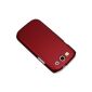 mumbi Cases Samsung Galaxy S3 i9300 Case (hard back) matt red (Wireless Phone Accessory)