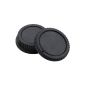 2 Set Cap + Lens Rear Cap Lens Case For Canon EOS EF-S FF DSLR (Electronics)