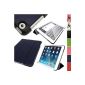 iGadgitz Blue Premium PU Leather Case Cover Smart Cover Case for Apple iPad Mini 1st, 2nd generation iPad with Retina & New Mini 3 with Support Multi-Angles + Getting Sleep / Wake + Protective Film (Electronics)