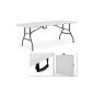 Catering buffet table Folding Camping Garden table 240 cm Foldable with carrying handle