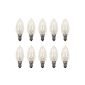 10 x Osram candle lamp bulb Classic B CL 25W E14 clear (Housewares)