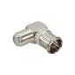 Well suited as an angle connector for cable modem