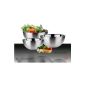 Utilhom 4615113 Set of 3 Bowls Stainless Steel (Kitchen)