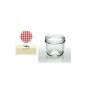 Cap + Cro - 15 pieces fall glasses 230 ml, cap color: red-white checkered (household goods)